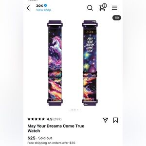 Zox May your dreams come true unicorn watch band apple band small